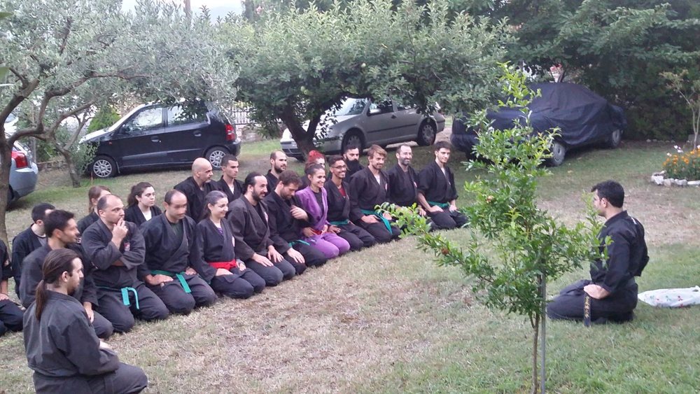 Στιγμιότυπο από σεμινάριο του Nichigetsu Dojo